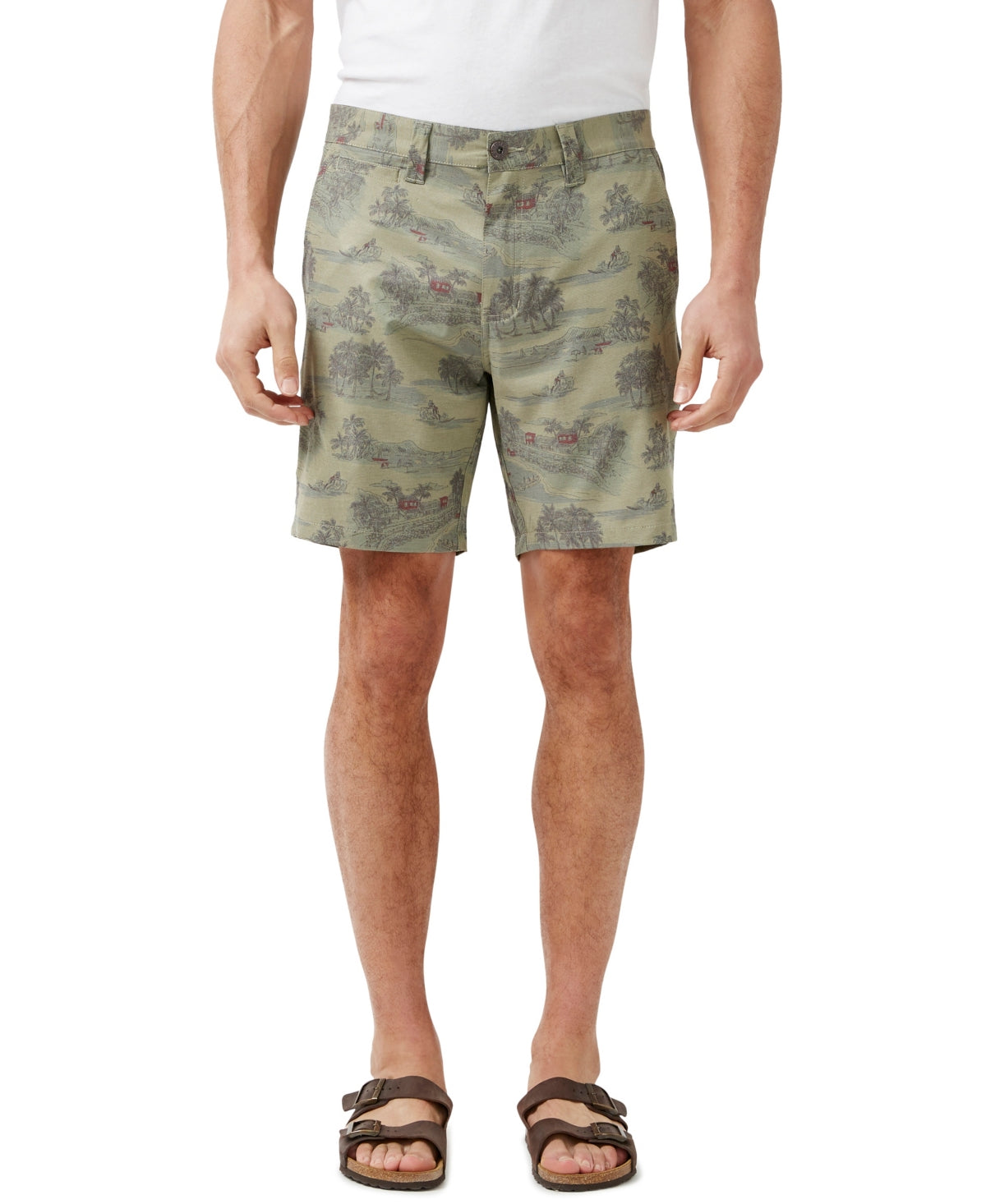 Buffalo David Bitton Men's Motif Green Camo Shorts Size 33"