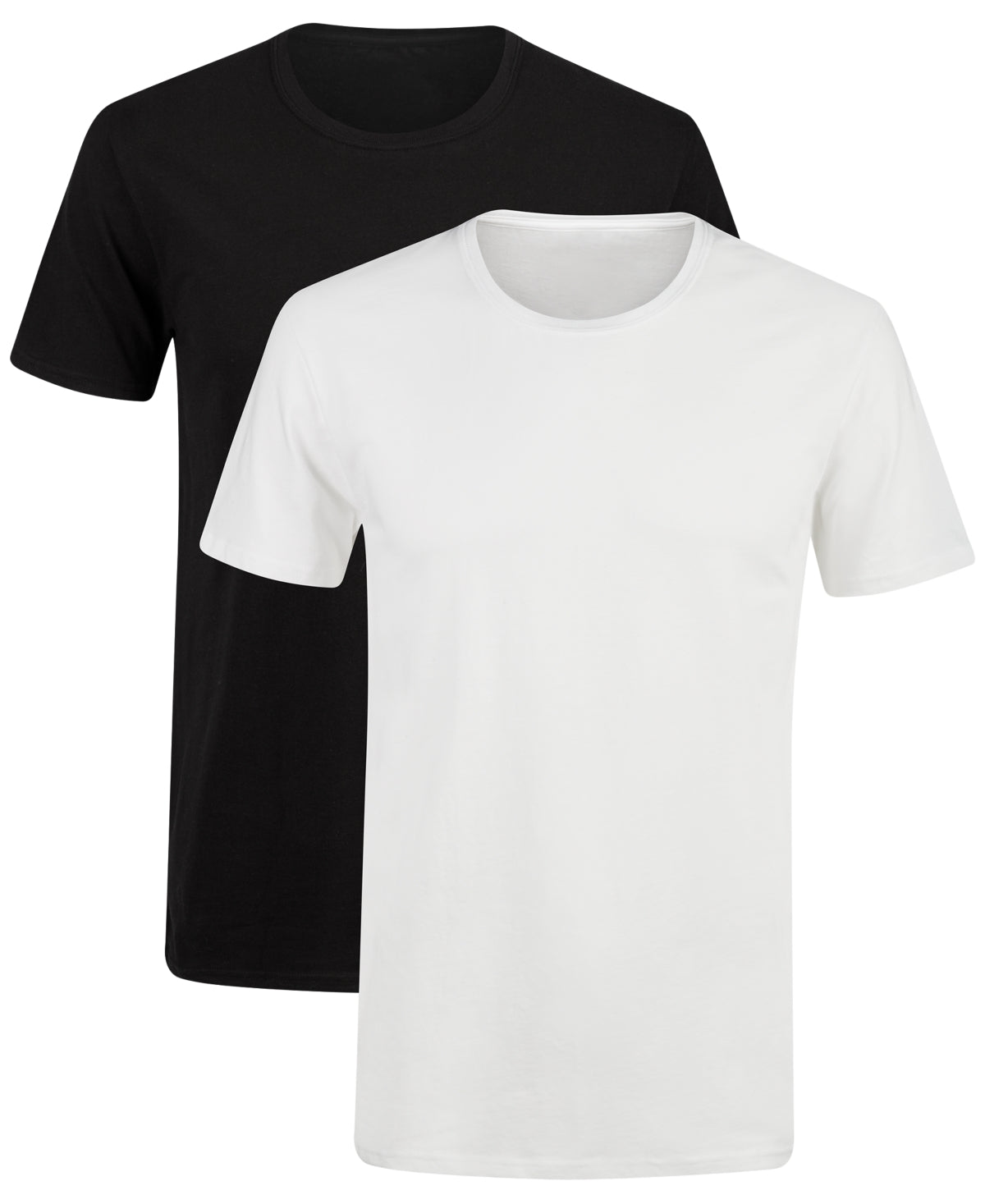 Hanes Mens 2 Pack Regular fit T-Shirt Shirt Small White Black