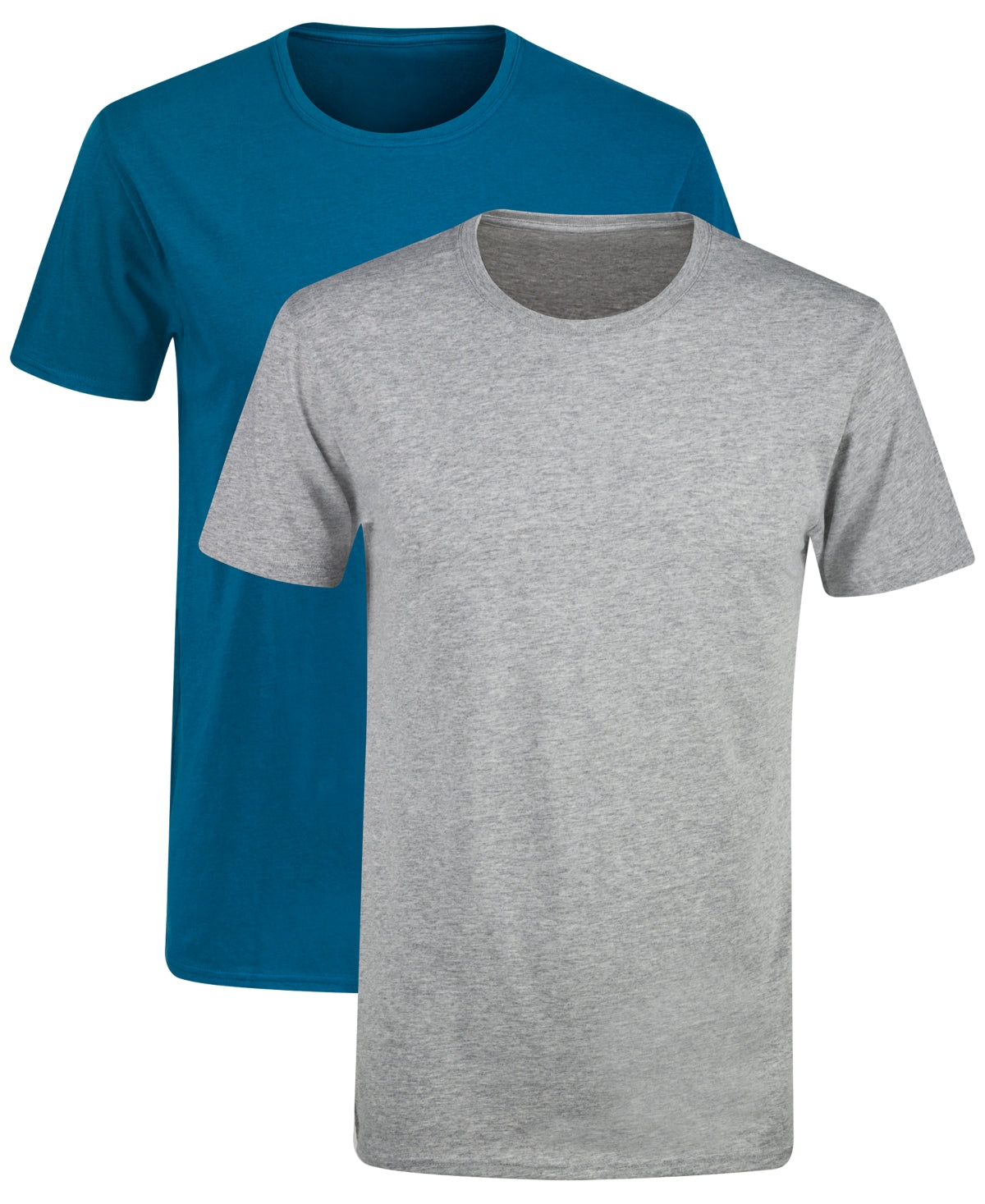 Hanes Mens 2 Pack Regular fit T-Shirt Shirt Small Grey Solid