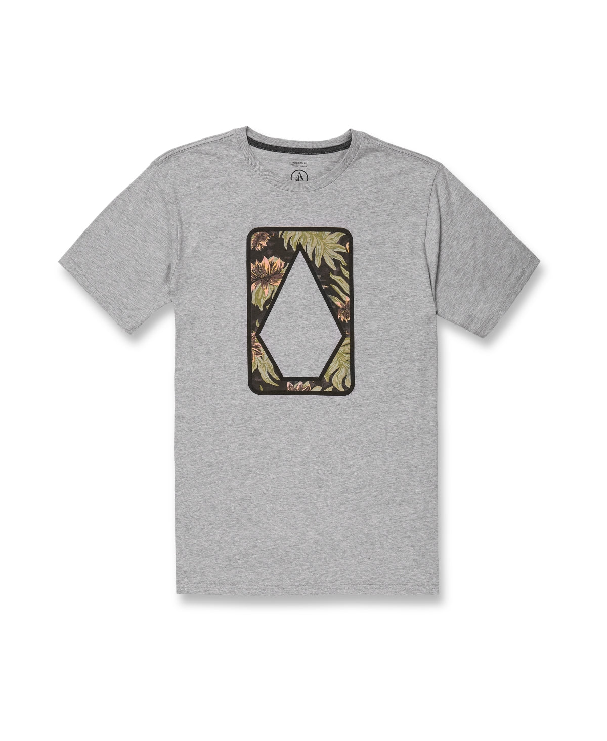 Volcom Men's Elevator Short Sleeves T shirt  Ash Heather XXL