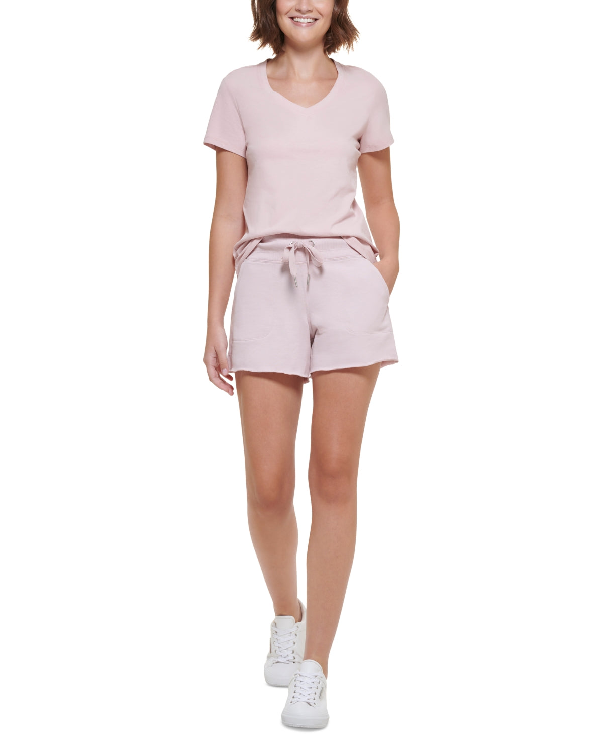 Calvin Klein Women Regular fit Drawstring Shorts XL / 5 Pink Solid
