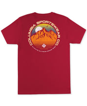 Columbia Mens Classic-Fit Mountainscap Logo Graphic SS T Shirt Large Red