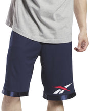 Reebok Mens Regular fit Casual Basketball Shorts XXL Blue Solid
