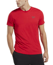 Reebok Mens Regular fit Short Sleeve T-Shirt Shirt XL Red Solid