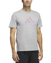 Adidas Mens Americana Graphic Short Sleeve T Shirt Medium Grey Small