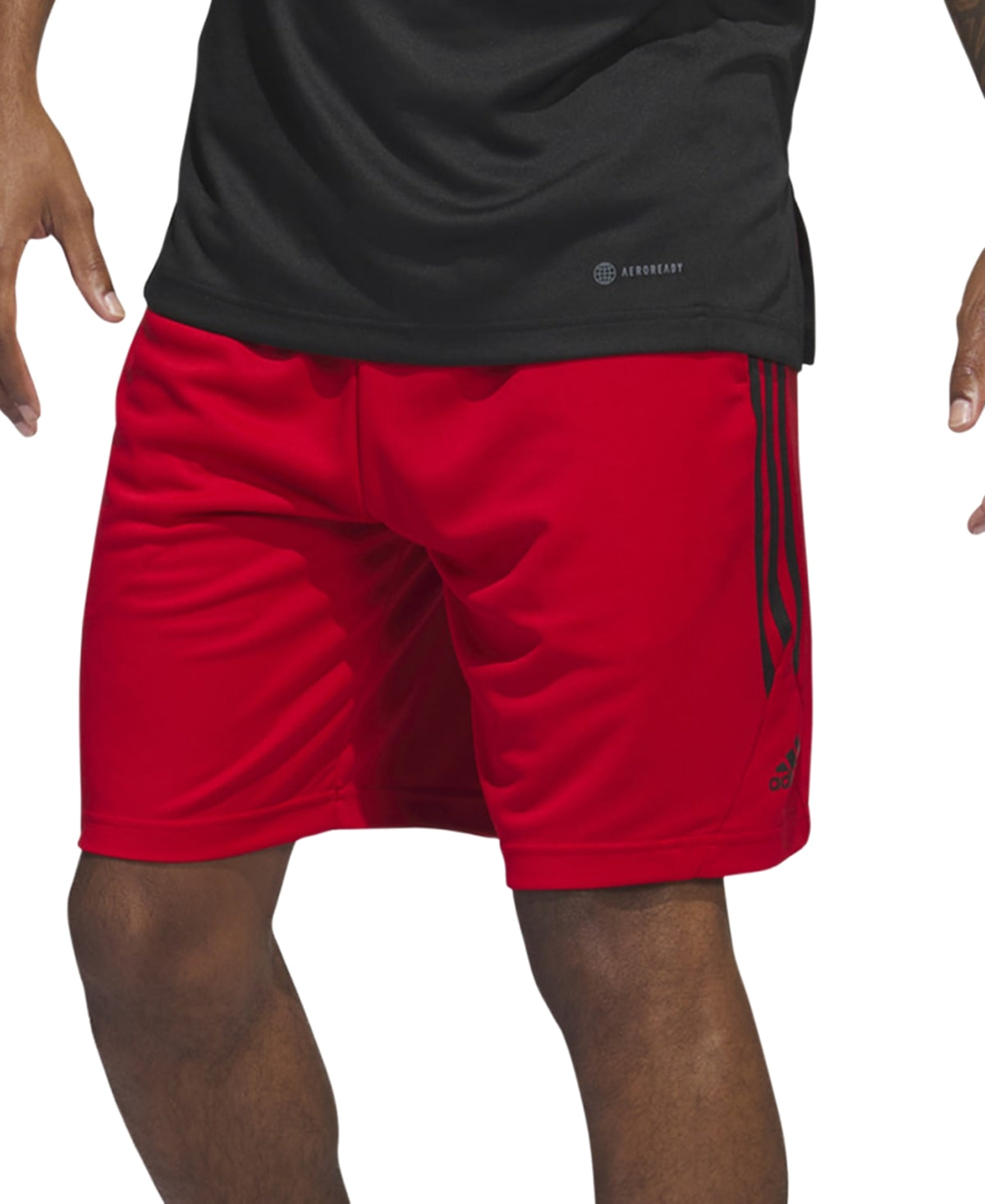 Adidas Men Regular fit Basketball Shorts 2X Red Solid