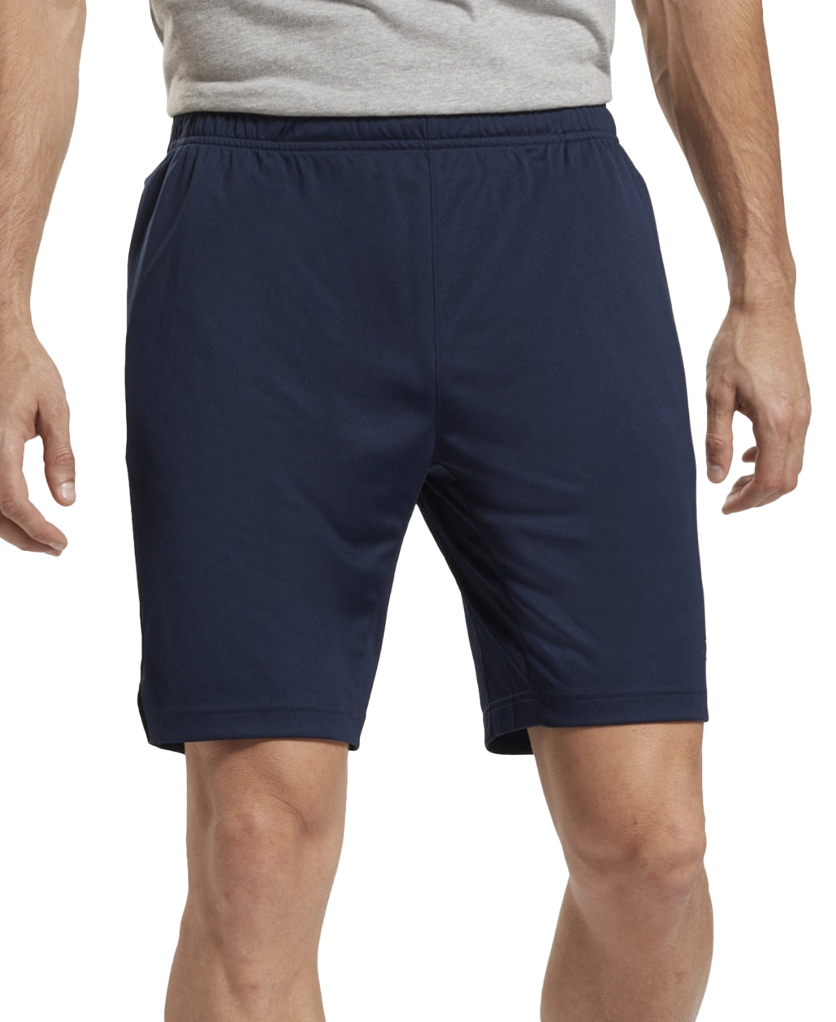 Reebok Mens Regular fit Shorts XXL / 8 Blue Solid Moisture Wicking