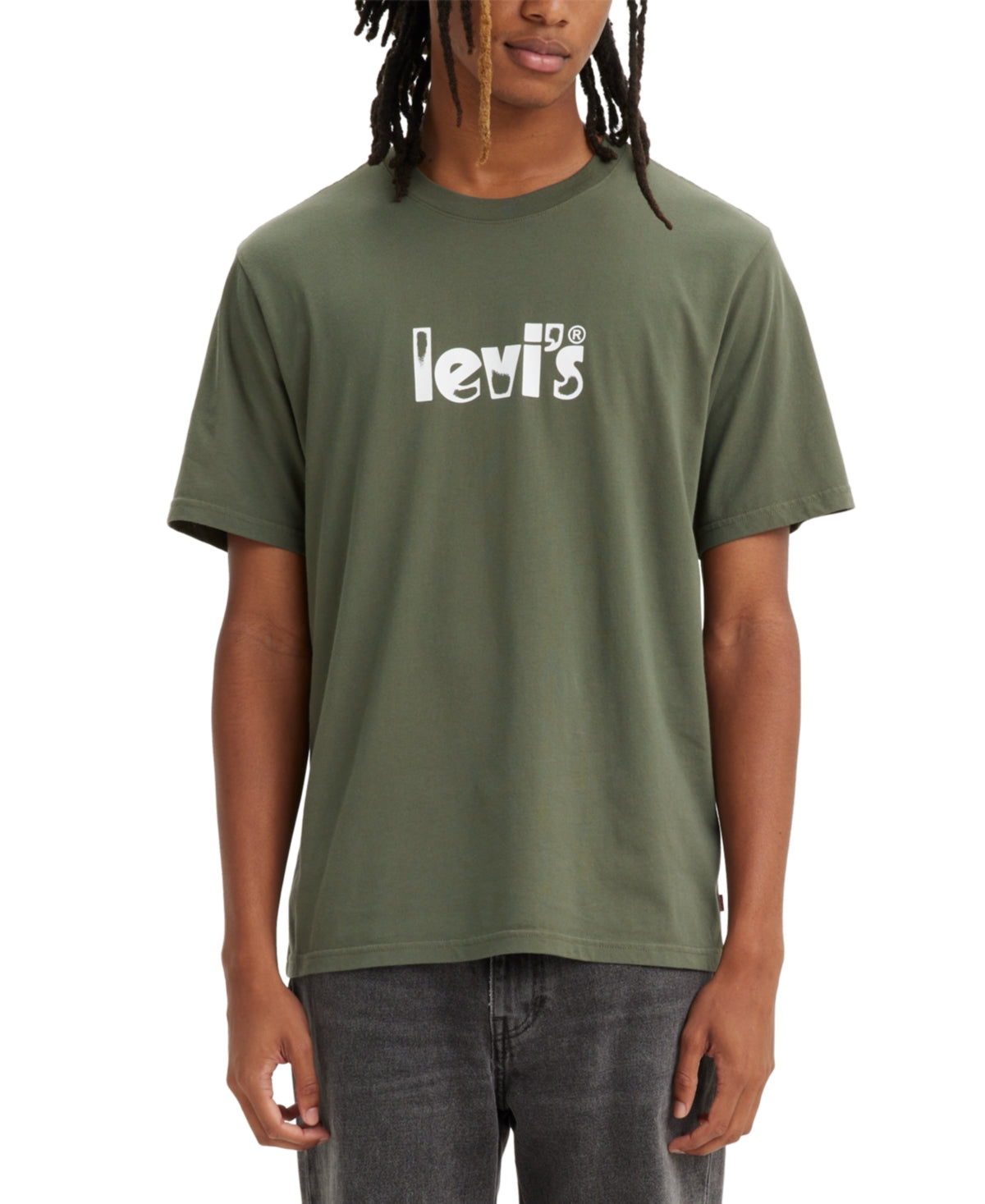 Levi's Men's Relaxed Fit Short Sleeve Logo T Shirt Green 2XL