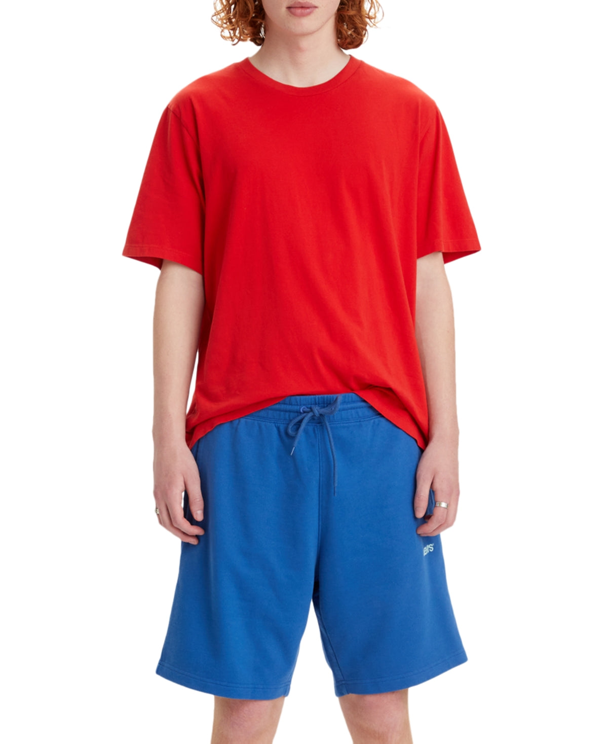 Levi's Men's Seasonal Relaxed Fit Elastic Waistband Sweat shorts - Deja Vu Blue XL