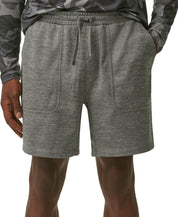 Bass Outdoor Men's Atlantic Fleece Lined Drawstring Shorts Gargoyle Grey XL