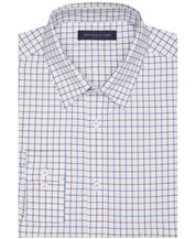Tommy Hilfiger Men's Slim Fit Stretch Check Dress Button Down Shirt White Medium