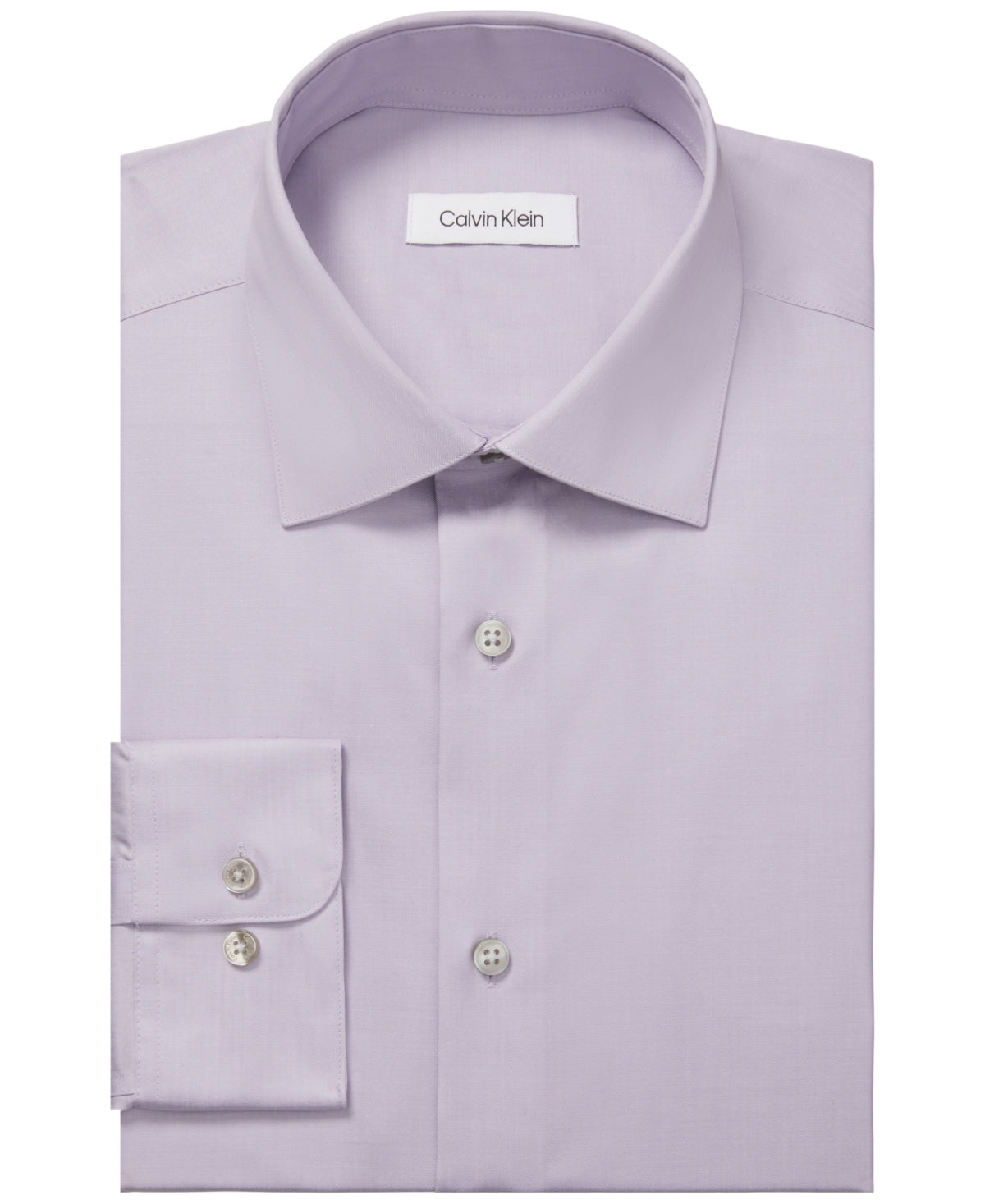 Calvin Klein Mens Steel Regular Fit Button Down Shirt Lilac Mist 17 32 33