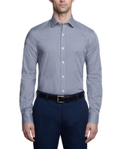 Tommy Hilfiger Mens Slim fit Dress Shirt XXL 18 in 34-35 Blue Check