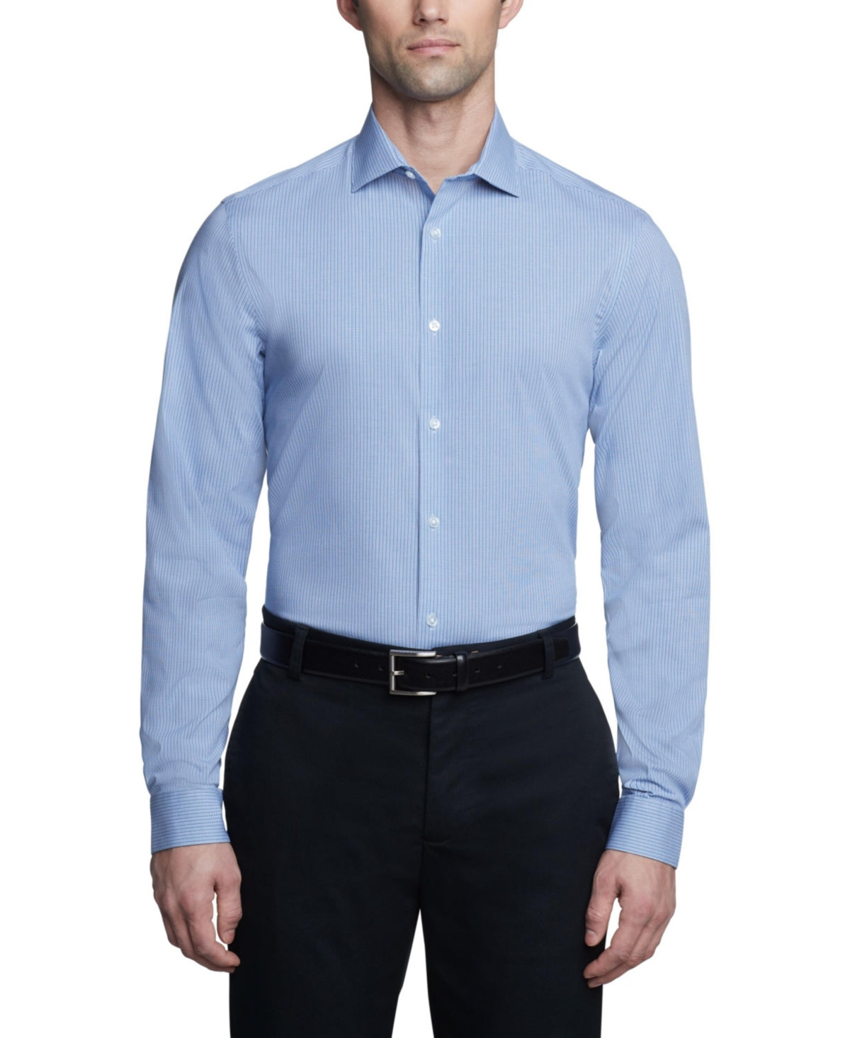 Calvin Klein Mens Slim fit Dress Shirt Medium 15 in 34-35 Light Blue