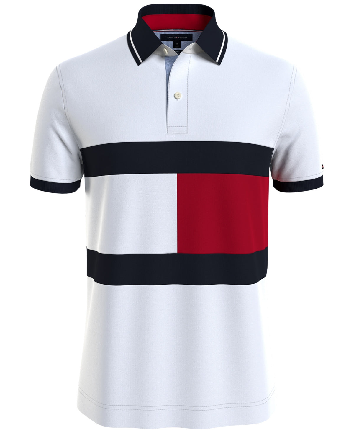 Tommy Hilfiger Mens THFlex Polo Shirt Fresh White Medium