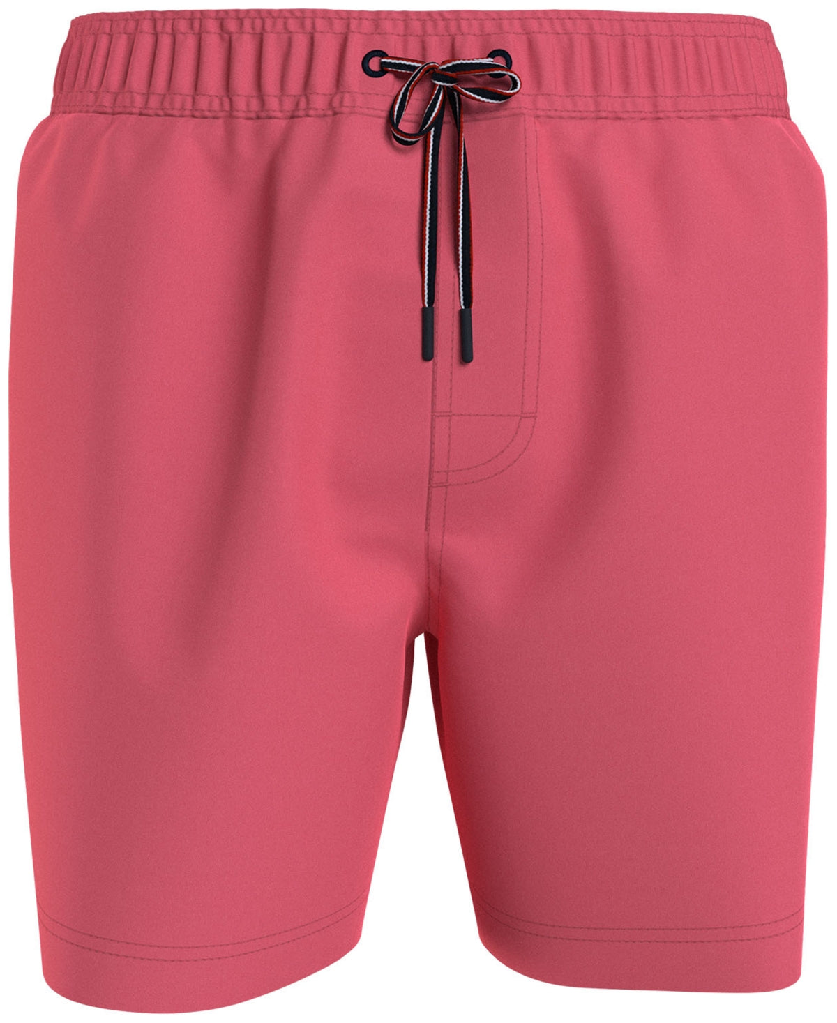 Tommy Hilfiger Men's Solid 7" Swim Trunks Vivid Raspberry Medium