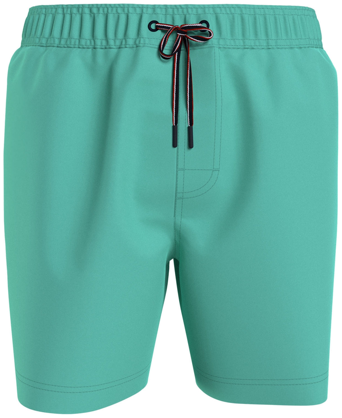Tommy Hilfiger Men's Solid 7" Swim Trunks  Green Large