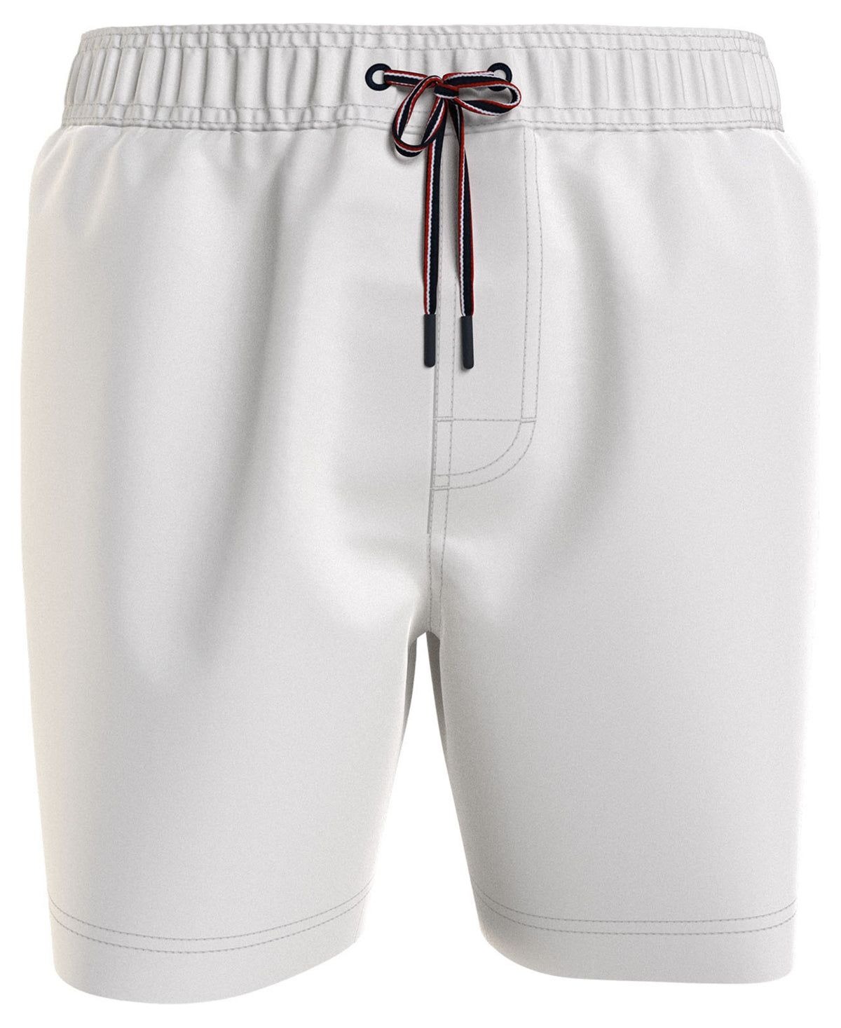 Tommy Hilfiger Men's Solid Board Shorts Snow White Medium