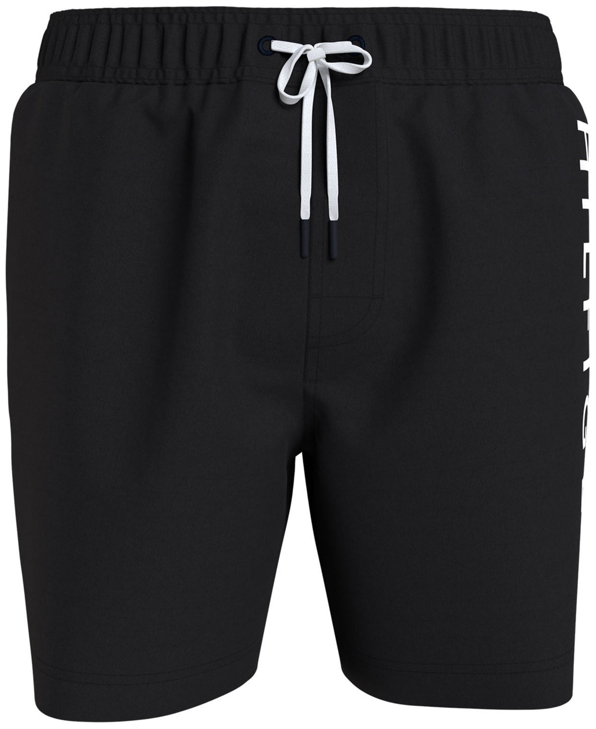 Tommy Hilfiger Men's Regular Fit Logo Print 7" Swim Trunks Dark Sable Small