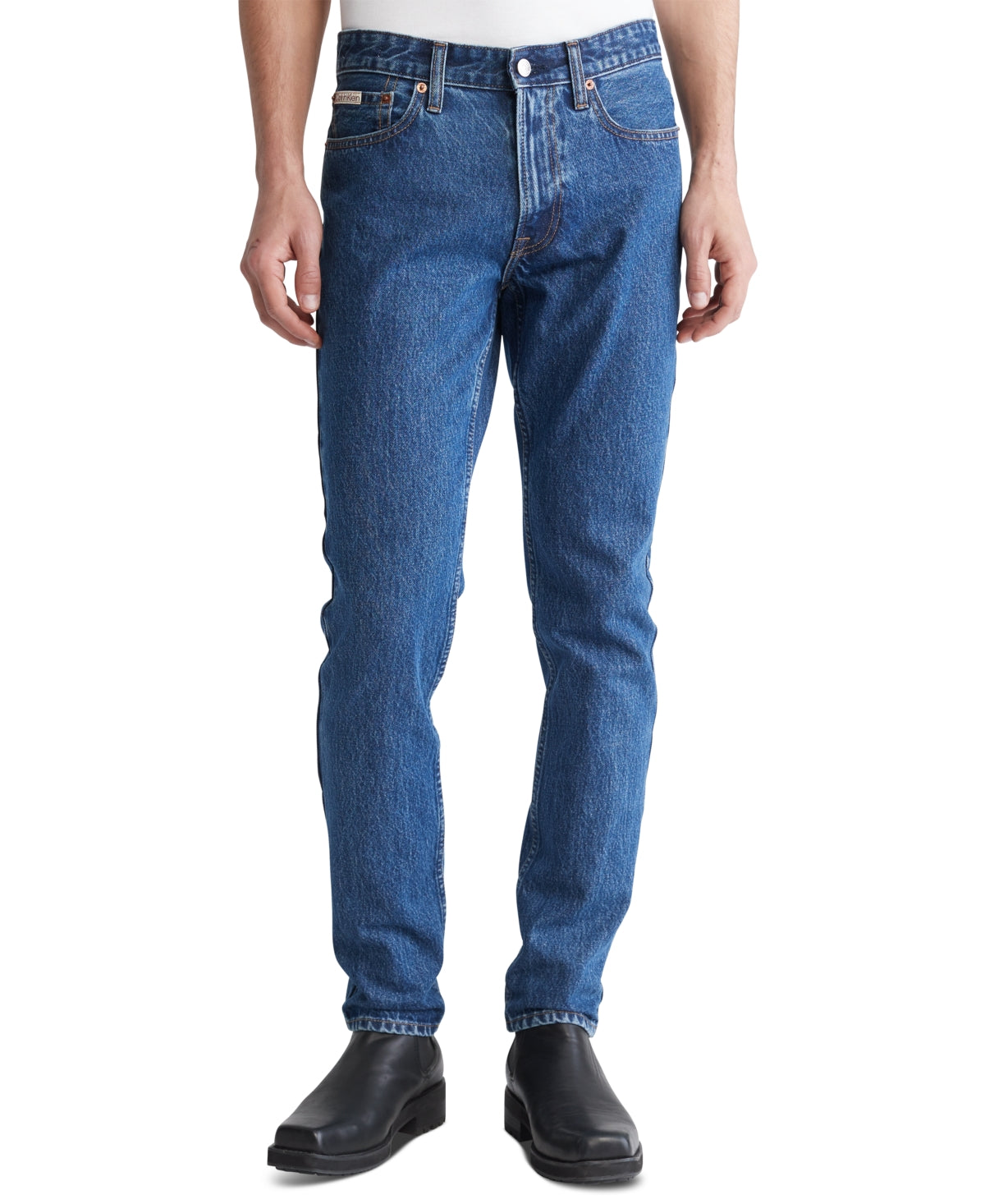 Calvin Klein Mens Slim-Fit Jeans Pacifico Blue 36 x 30