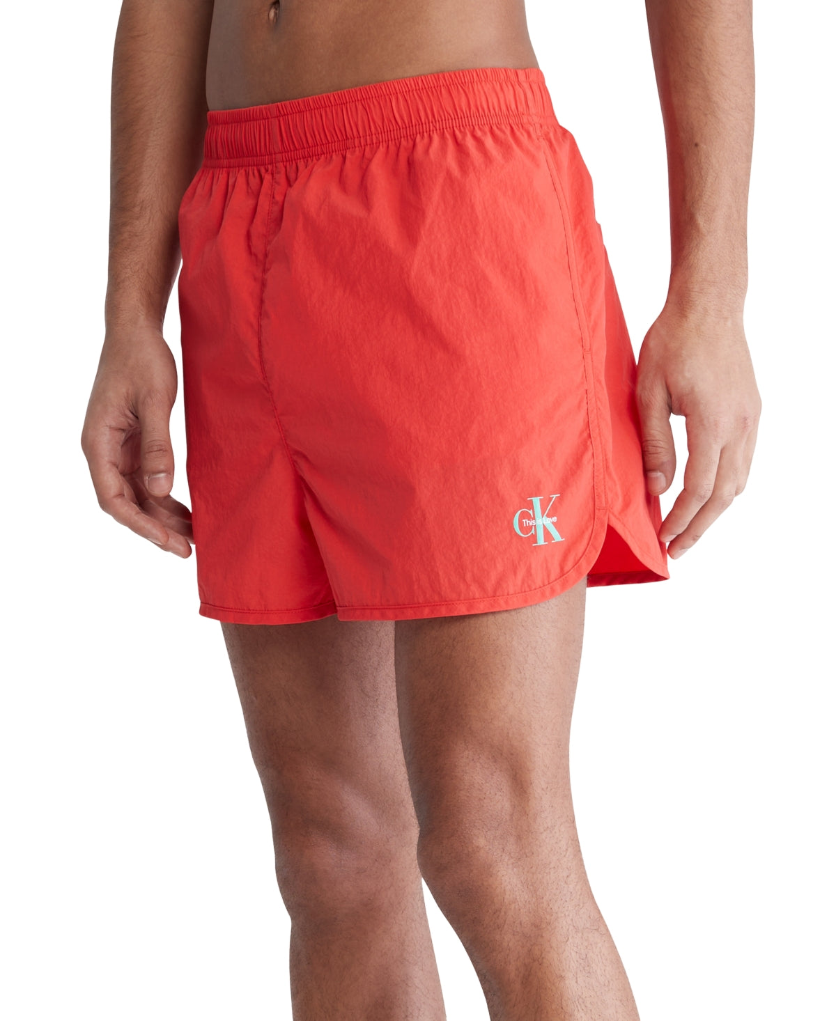 Calvin Klein Men's Pride 5" Shorts  Bittersweet Red Large