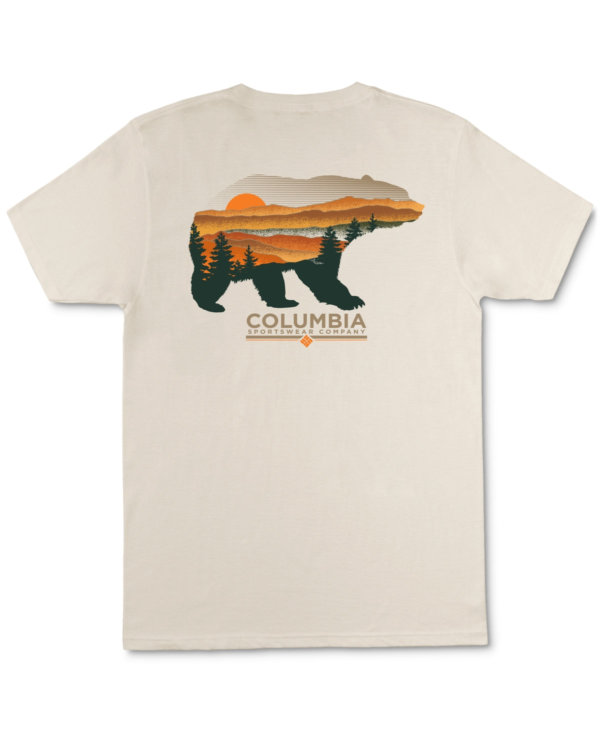 Columbia Men's Kodak Bear Grap Chalk Short Sleeve T Shirt Small