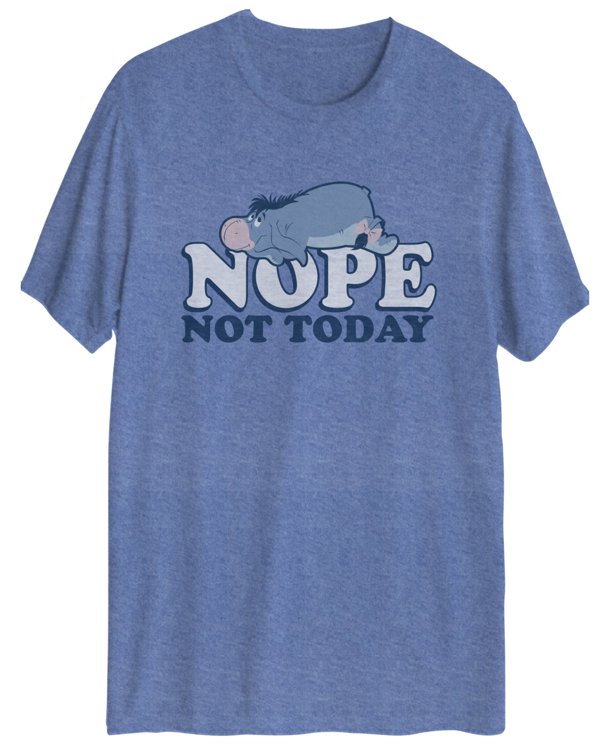 Hybrid Men Regular fit Short Sleeve T-Shirt Eeyore Graphic Shirt Medium Blue