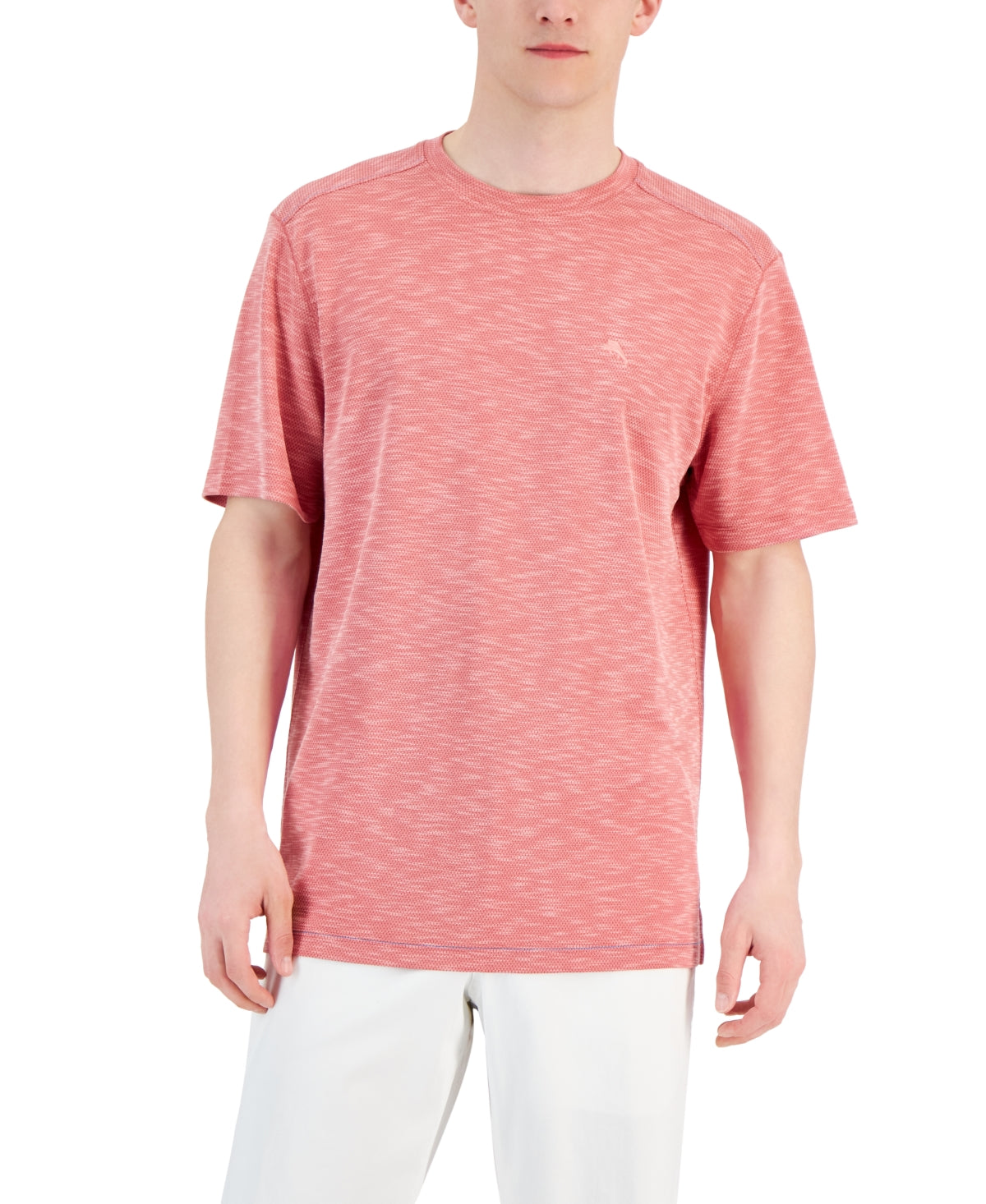 Tommy Bahama Men's Cali Beach Solid Short Sleeve T Shirt Dk Havana Red XL