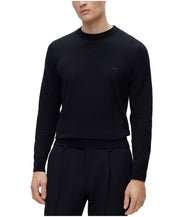 BOSS by Hugo Boss Men's Pure-Cotton Regular-Fit Embroidered Logo Sweater XL Navy