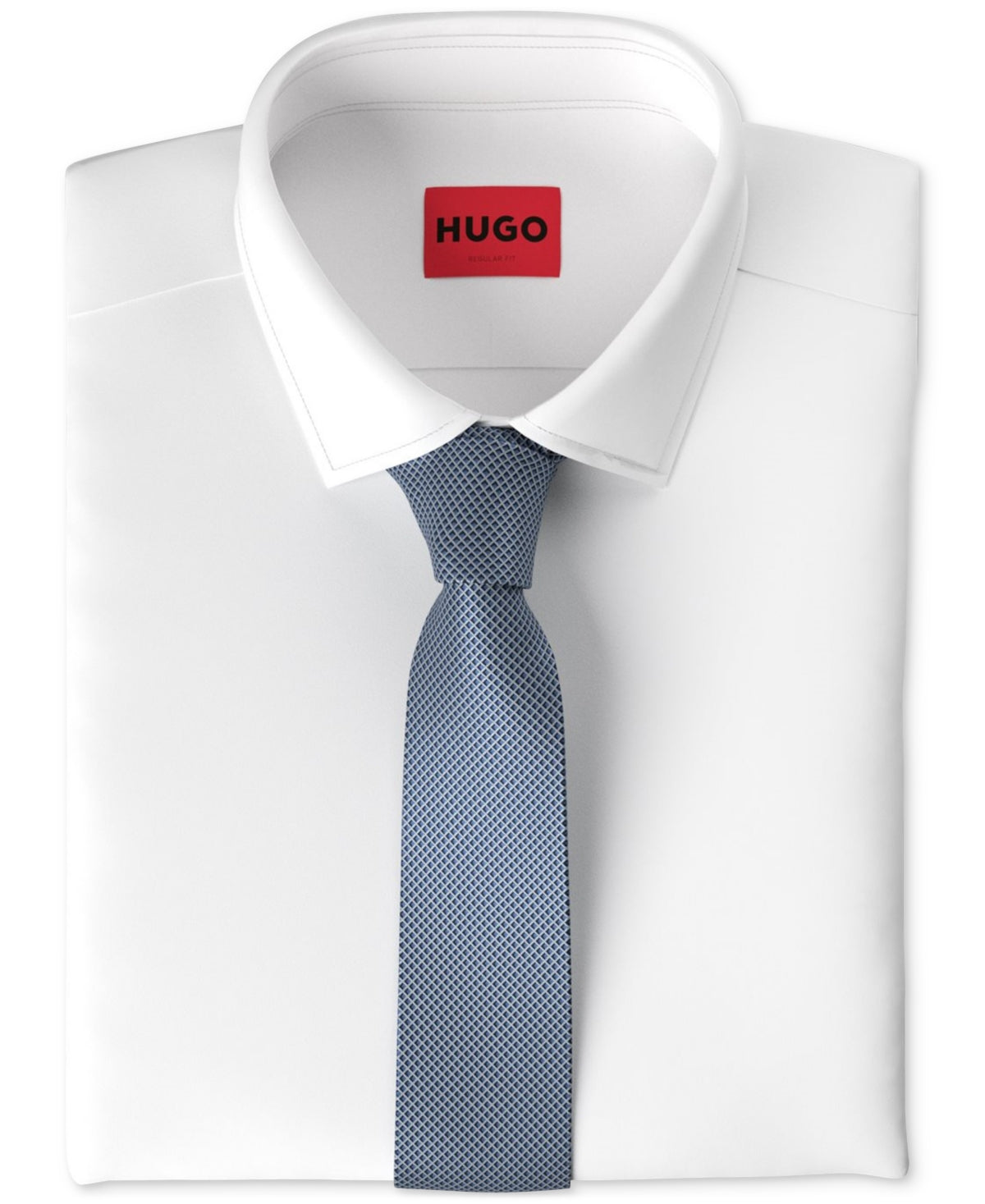 Hugo by Hugo Boss Men's Silk Jacquard Tie Necktie Blue
