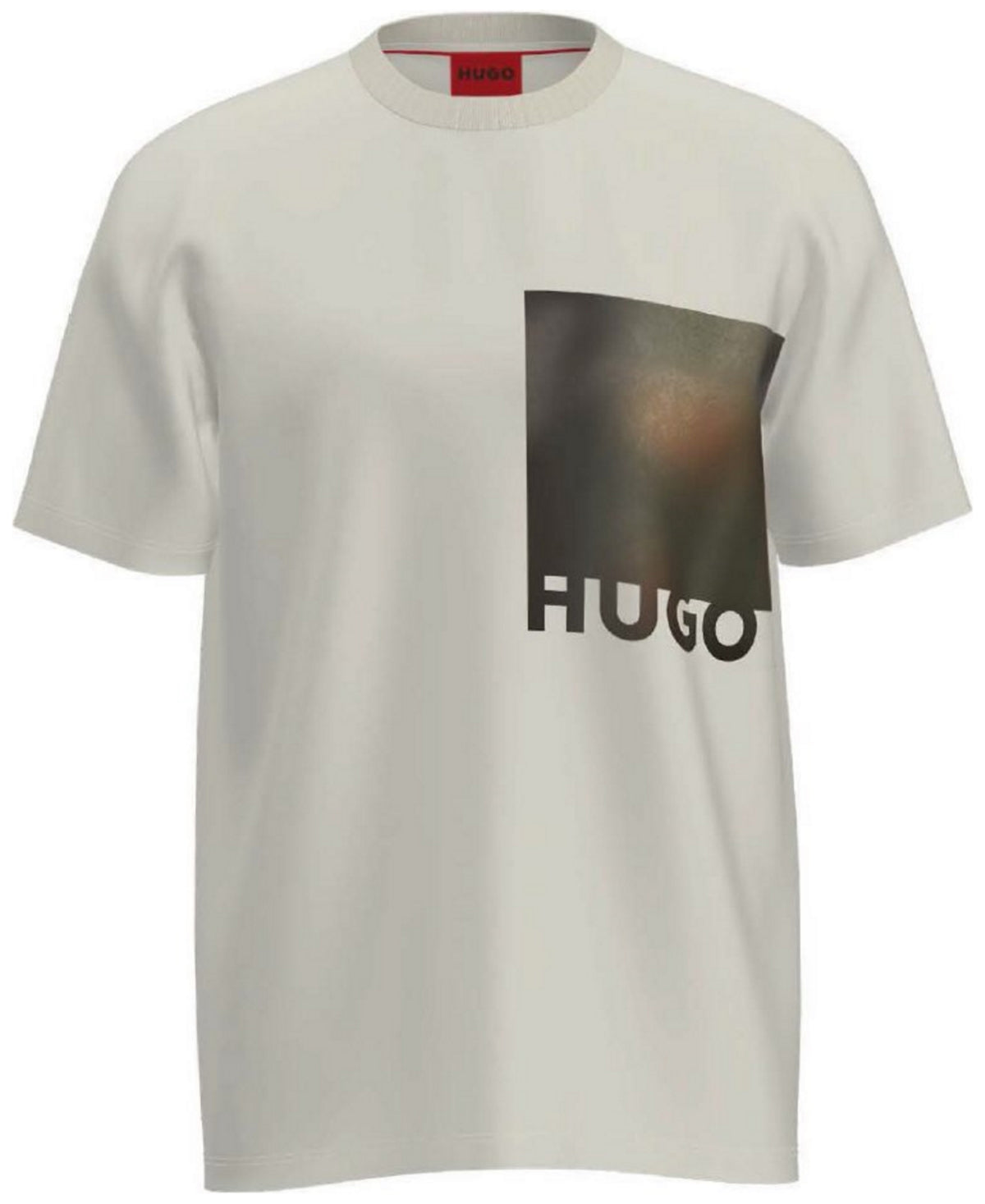 Hugo Boss Mens Donton Regular Fit Short Sleeve T Shirt Camo White Small
