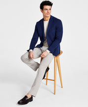 Bar Iii Mens Slim fit Sport Coat Blazer 42 L Blue Solid