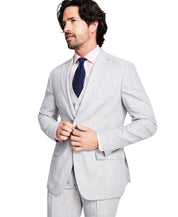 Tommy Hilfiger Mens Modern fit Suit Jacket Blazer 38 L Light Grey Linen Stretch