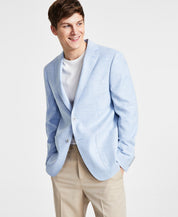 Calvin Klein Mens Slim fit Sport Coat Blazer 38 R Blue