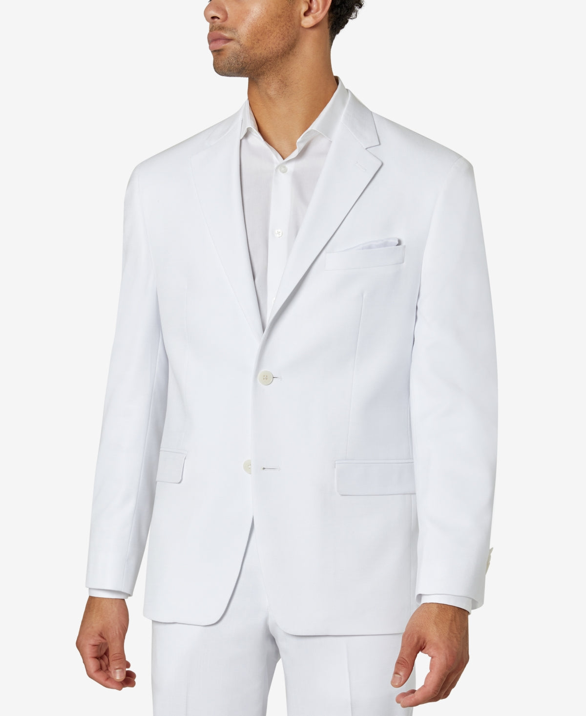 Sean John Mens Classic fit Suit Jacket Blazer 36 R White