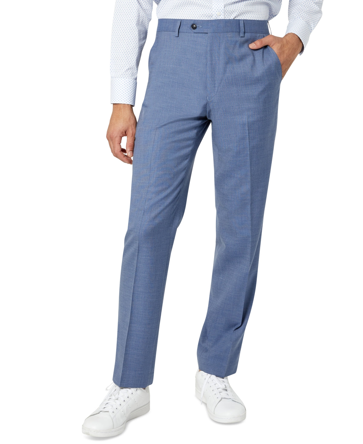 Sean John Men's Classic Fit Suit Dress Pants Blue Solid 38 x 34