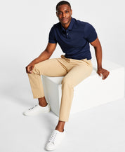 Calvin Klein Men's Slim Fit Tech Solid Performance Dress Pants Khaki 32 x 32