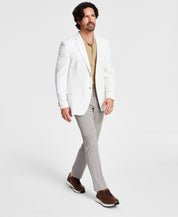 Tommy Hilfiger Men's Modern Fit White Weave Sport Coat 42R