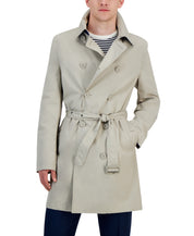 Tommy Hilfiger Mens Classic fit Overcoat Raincoat Coat 44 R Grey Solid