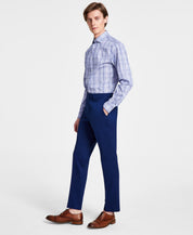 Dkny Mens Modern fit Dress Pants 30 / 29 Blue Solid