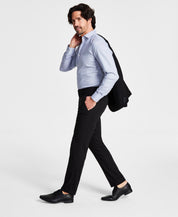 Kenneth Cole Mens Slim fit Dress Pants 28 / 29 Black Solid Stretch