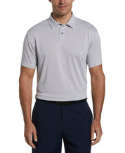 Pga Tour Men Regular fit Short Sleeve Polo Shirt XXL White Birdseye Textured