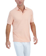 Club Room Mens Heather Polo Shirt Peach Cloud Orange Medium