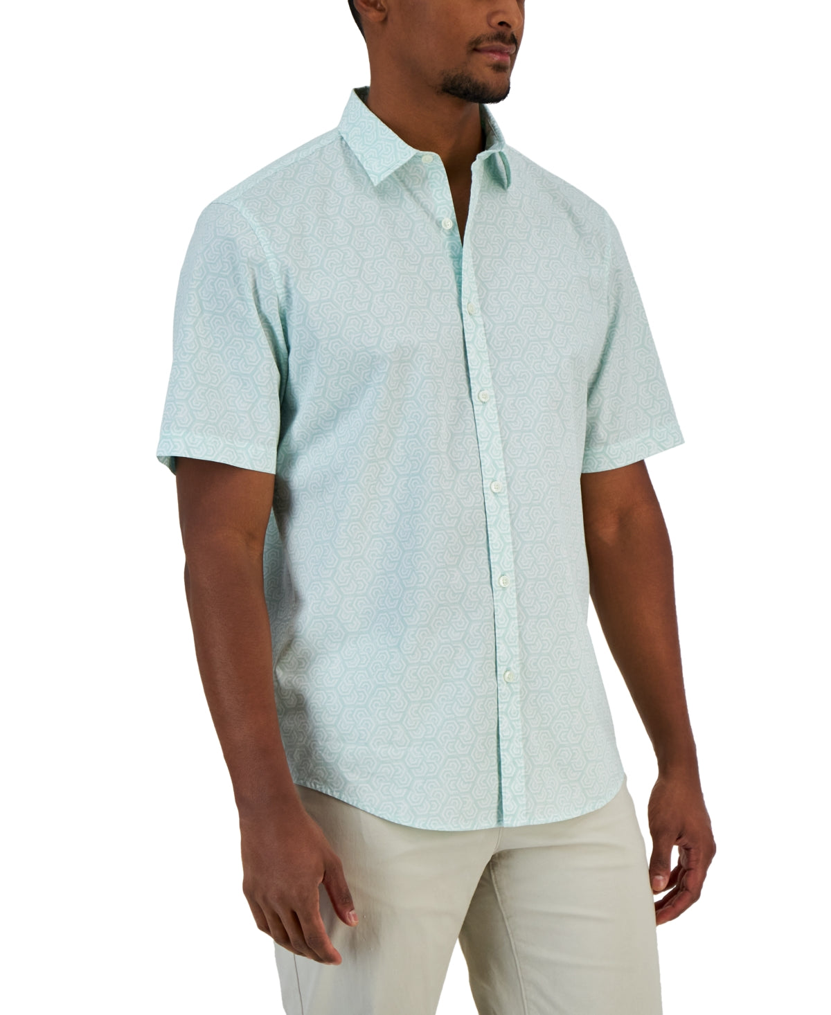 Alfani Men's Honey Classic-Fit Stretch Button Down Shirt 2XL