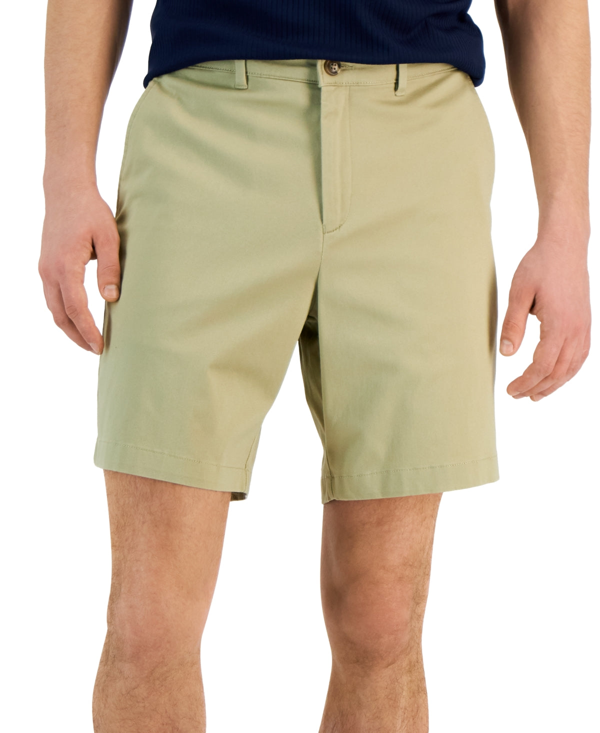 Alfani Mens Casual Twill Shorts Beige 40 Waist