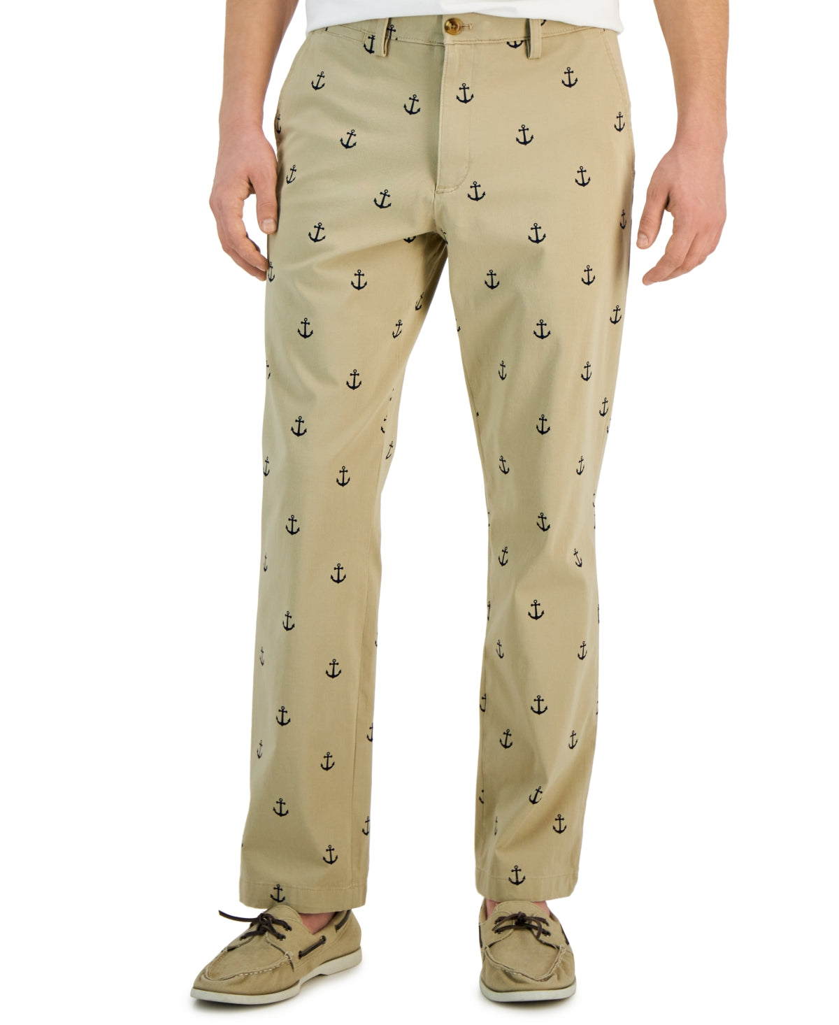 Club Room Men's Classic-Fit Anchor Chino Pants Beige 38 x 30
