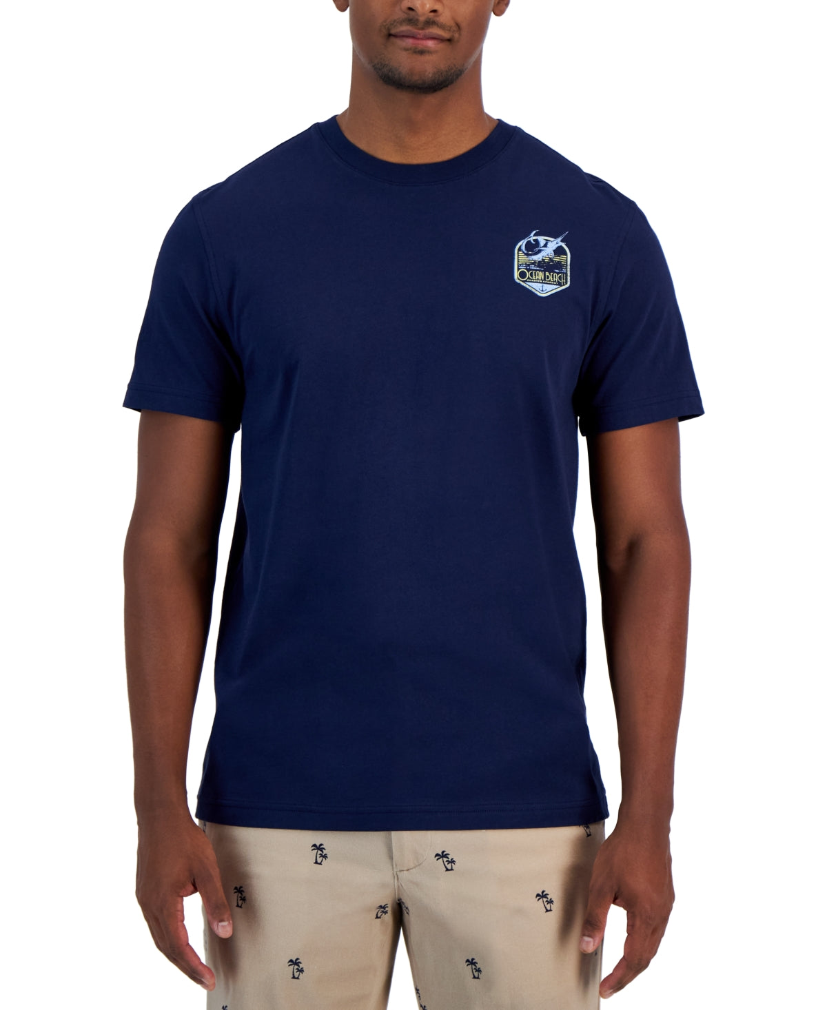 Club Room Mens Classic Fit Short Sleeve T Shirt Navy Blue Combo 2XL