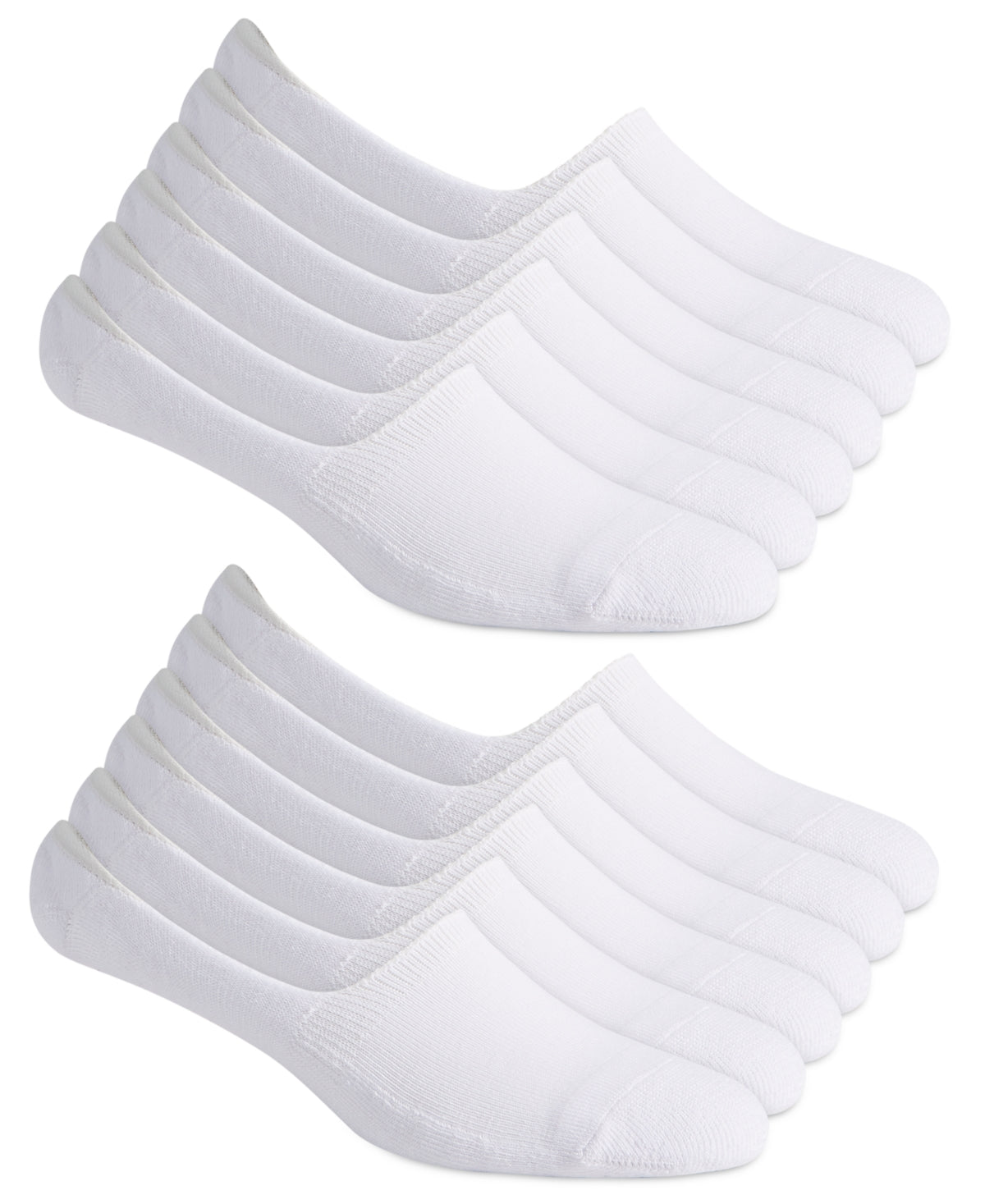 Club Room Mens No Show Socks 6 Pairs White