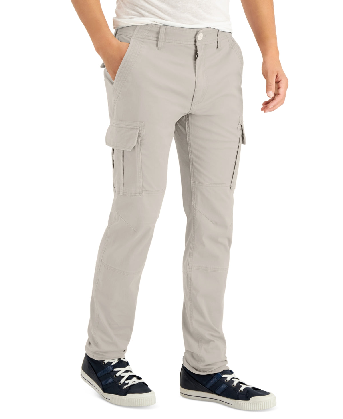 Sun Stone Mens Morrison Cargo Pants Stone Block Beige 38 x 32