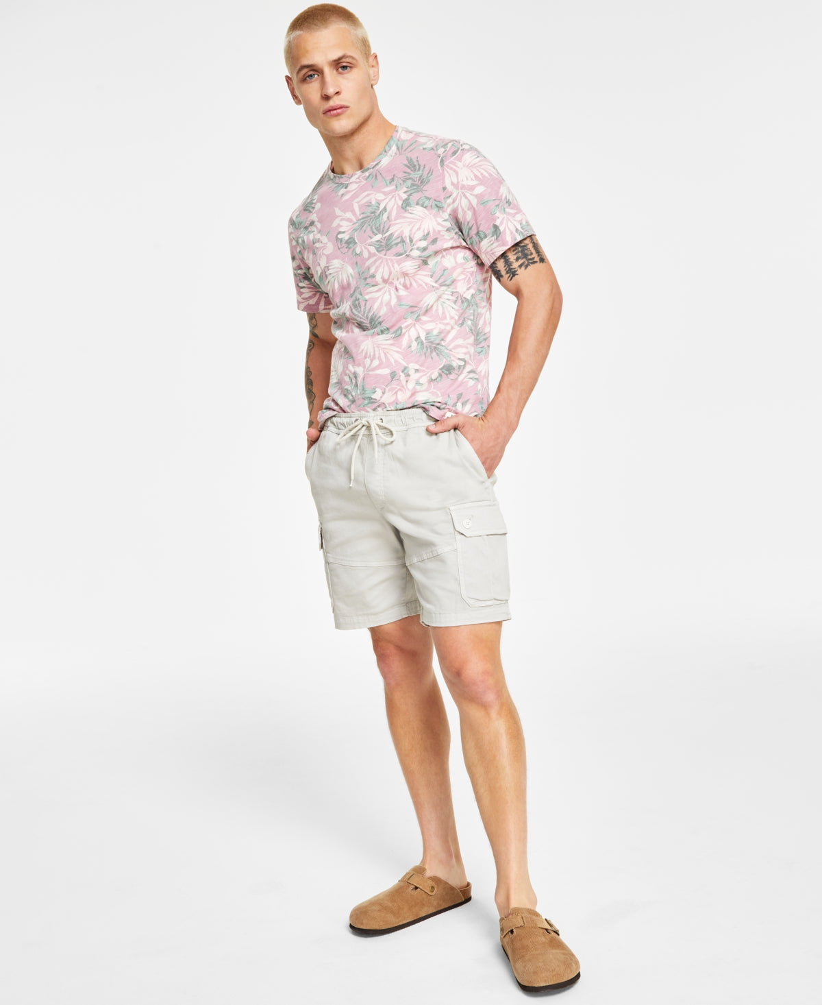 Sun Stone Men's Cargo Shorts Stone Block 2XL